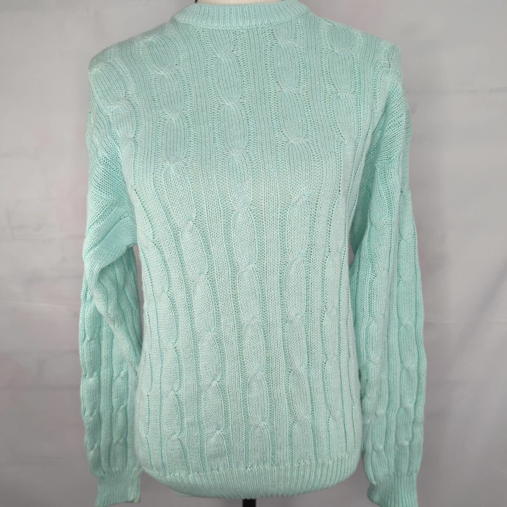 Vintage TRENDS Women’s‎ Teal Chunky Knit Sweater
